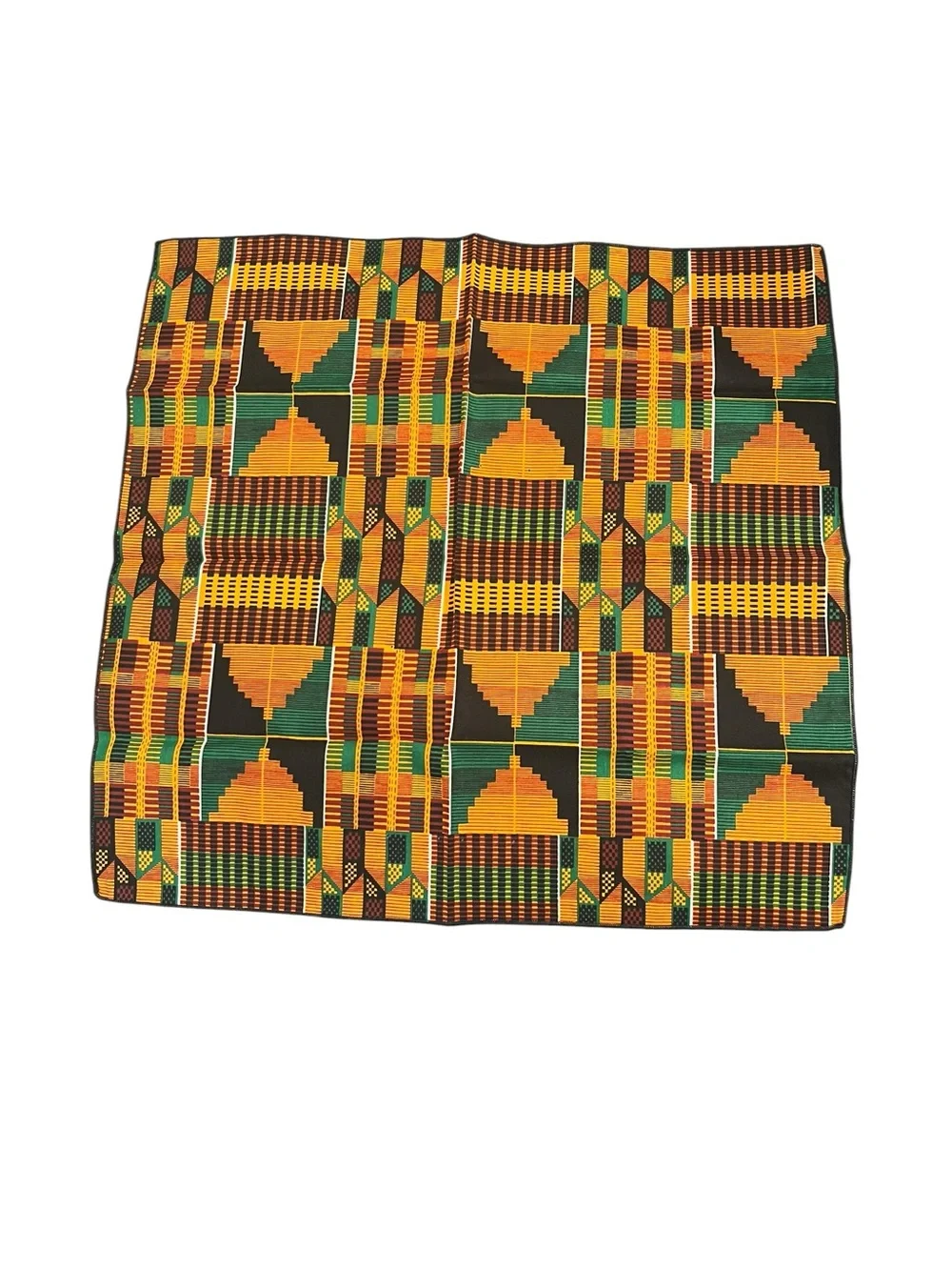 Leshner Mills Kente Cloth Print - Lot of 6 Napkins Made in USA NWT Tribal